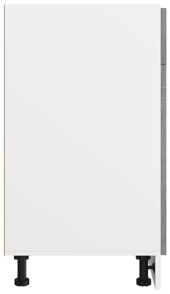 vidaXL Ντουλάπι με Συρτάρια "Lyon" Γκρι Sonoma 40x46x81,5 εκ. από Τεχνητό Ξύλο