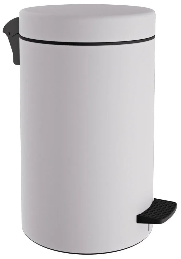 Κάδος Απορριμμάτων 12lt 12-090-033 Matte White Pam&amp;Co Stainless Steel