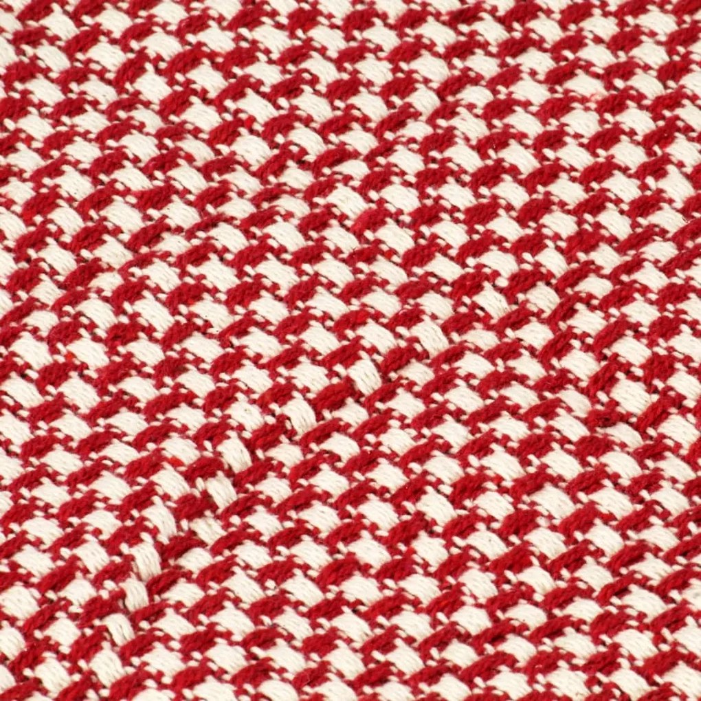 vidaXL Ριχτάρι Κόκκινο 220 x 250 εκ. Βαμβακερό