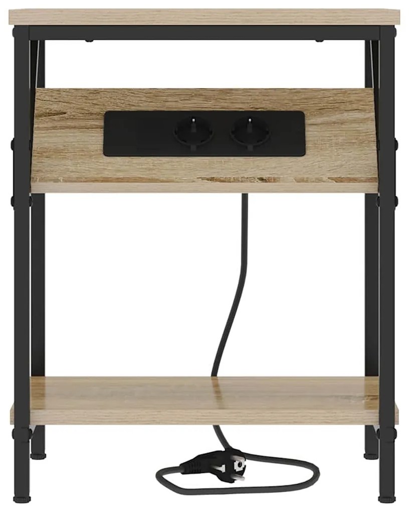 vidaXL Κομοδίνο Sonoma Δρυς 38 x 30 x 48 εκ. Επεξεργασμένο ξύλο