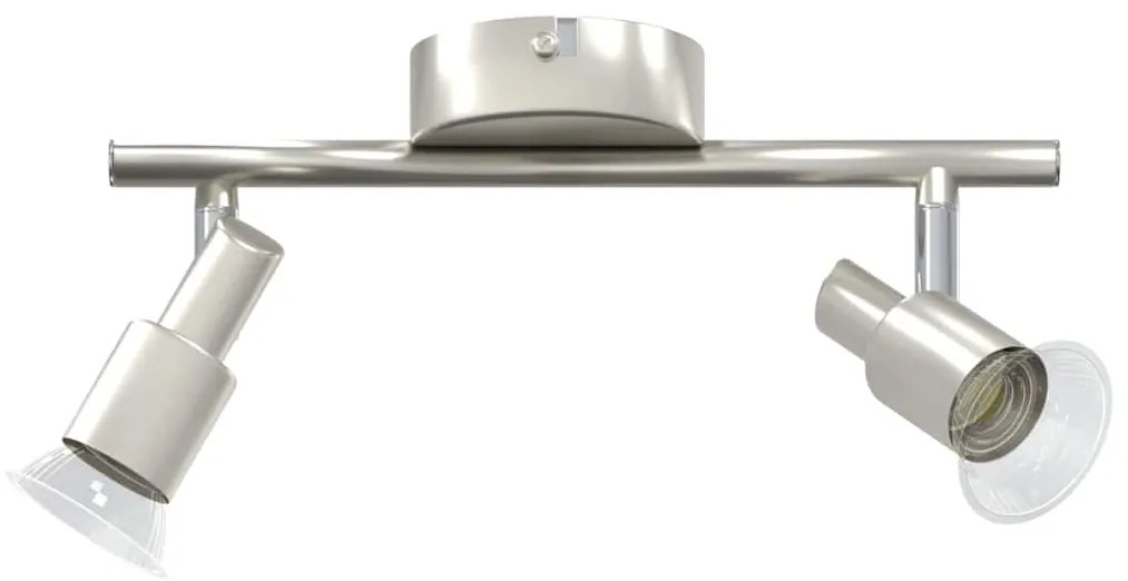 vidaXL Σποτ οροφής Βουρτσισμένο Νίκελ 25.5 x 8 x 11 εκ Ατσάλι