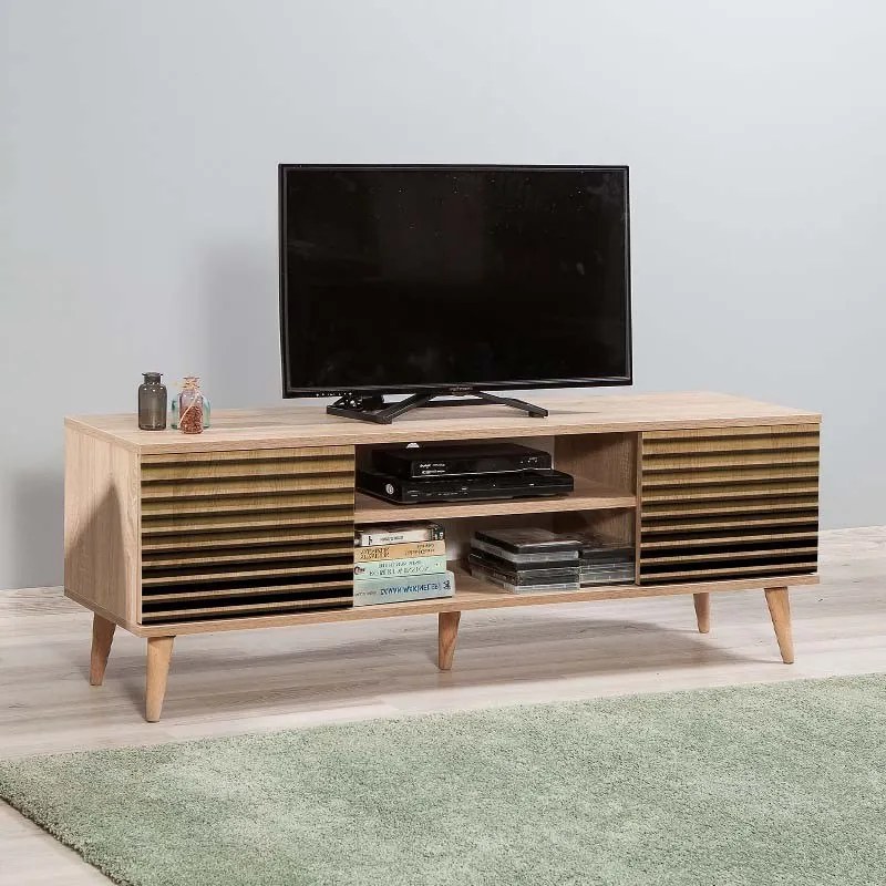 Megapap Έπιπλο Τηλεόρασης Soho Από Μελαμίνη Sonoma 140x40x50 Εκ.