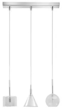 Κρεμαστό Φωτιστικό Ράγα 3xG9 Διάφανο 114-01047-07BR-clear Luma Lighting-114-01047-07BR-clear-Διάφανο 114-01047-07BR-clear