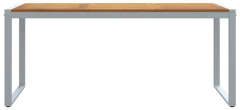 vidaXL Τραπέζι Κήπου για Φαγητό Γκρι 180 x 90 x 75 cm