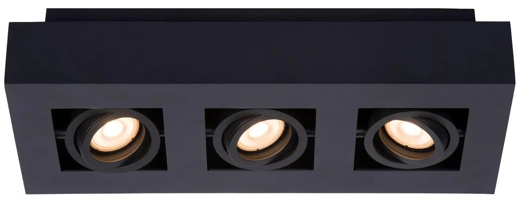 Φωτιστικό Οροφής Lucide 09119-16-30 XIRAX Μαύρο Ματ (Black Mat) 2200 K
