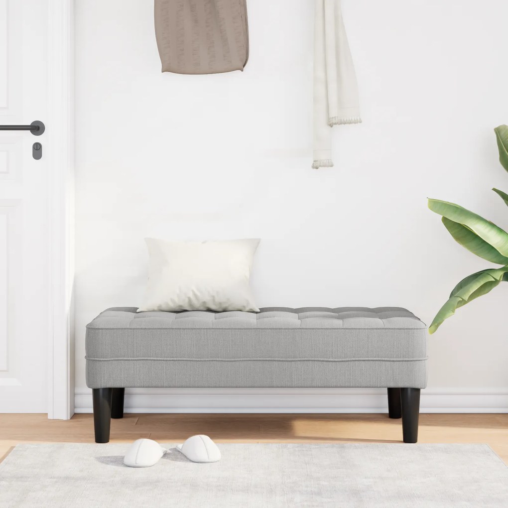 vidaXL Παγκάκι Cloud Γκρι 113x57x39 εκ. Υφάσματος
