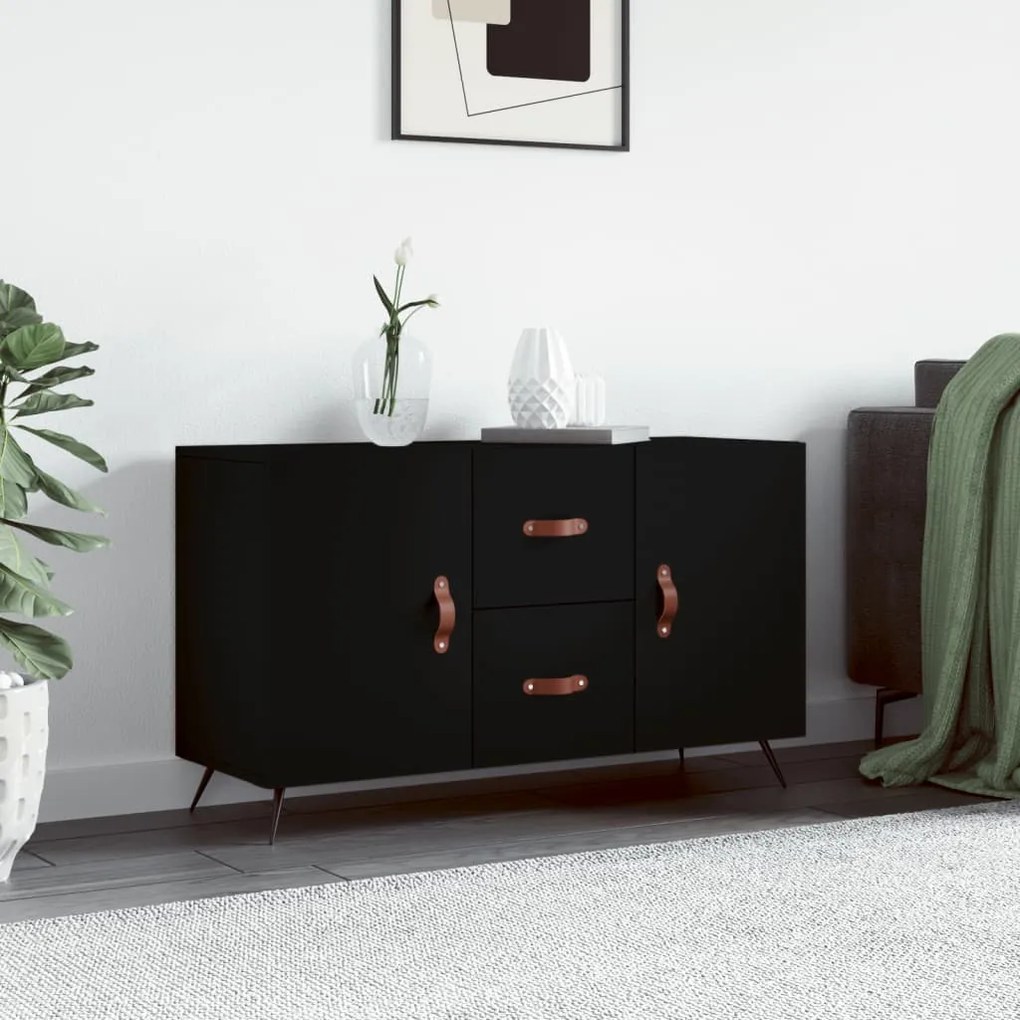 vidaXL Ντουλάπι Μαύρο 100x36x60 εκ. από Επεξεργασμένο Ξύλο