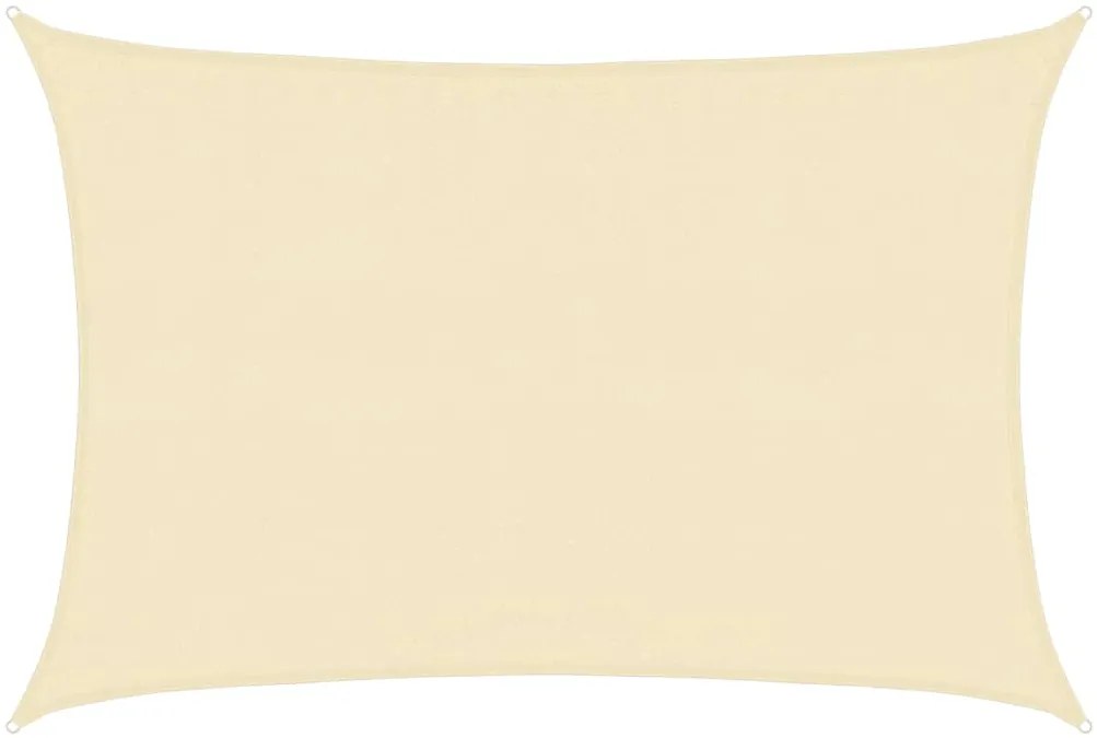 vidaXL Πανί Σκίασης Κρεμ 3,5 x 4,5 μ. από HDPE 160 γρ./μ²