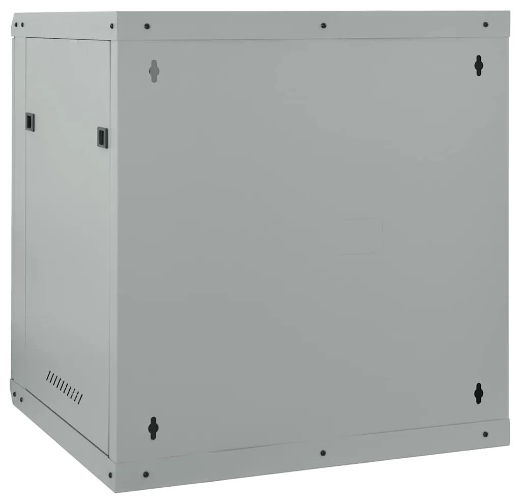 vidaXL Ντουλάπα δικτύου με αποθήκευση Γκρι 60 x 60 x 65 εκ Ατσάλι