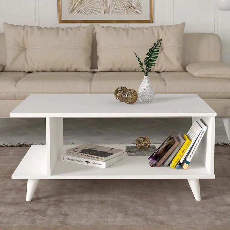 ΤΡΑΠΕΖΑΚΙ ΣΑΛΟΝΙΟΥ TITUS MEGAPAP ΧΡΩΜΑ ΛΕΥΚΟ 100X60X45ΕΚ.