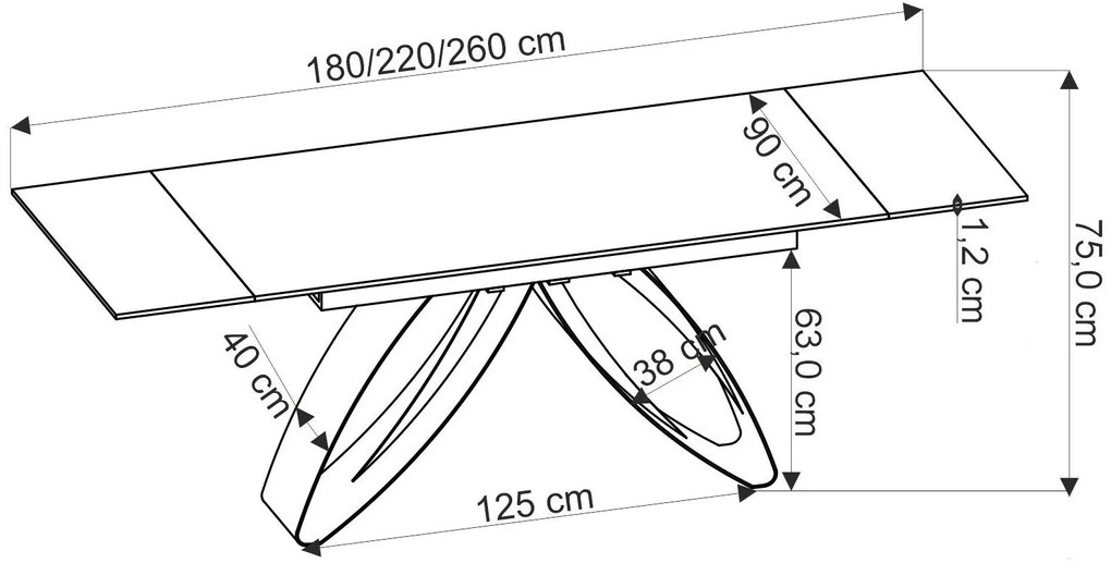 Επεκτεινόμενο τραπέζι Hila-Karudi