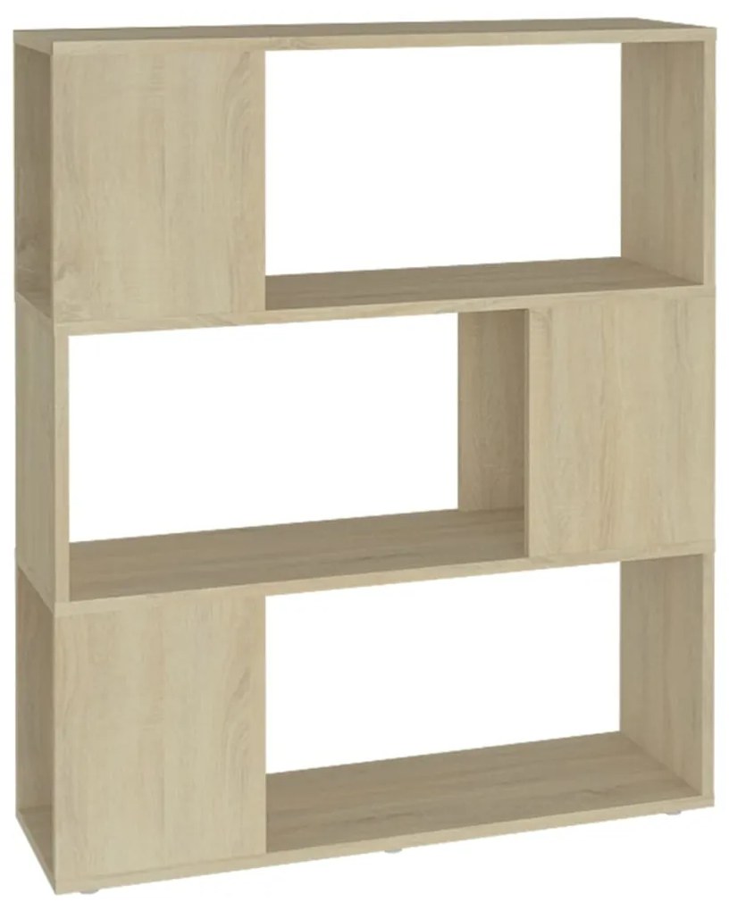vidaXL Βιβλιοθήκη/Διαχωριστικό Sonoma Δρυς 80x24x94 εκ. Μοριοσανίδα