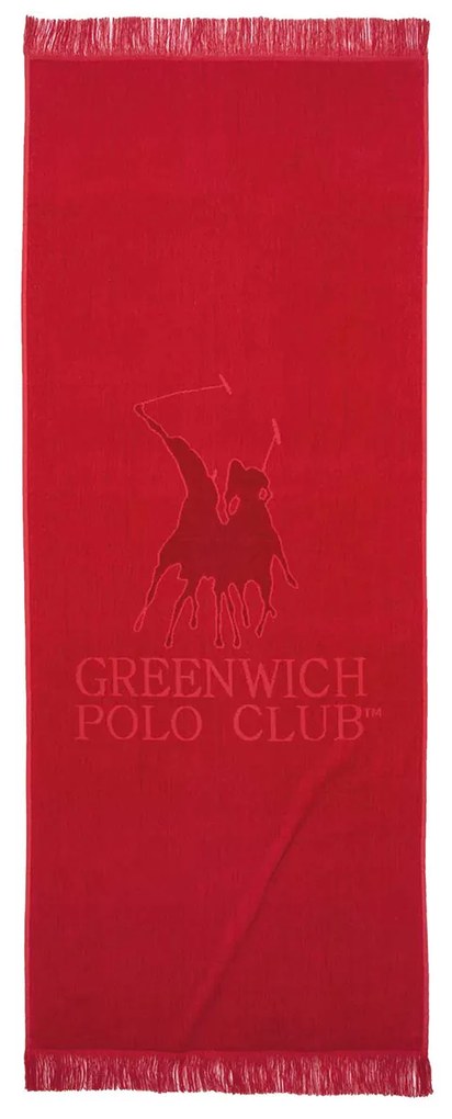 Πετσέτα Θαλάσσης (90x190) Greenwich Polo Club Beach 3657 Bordo