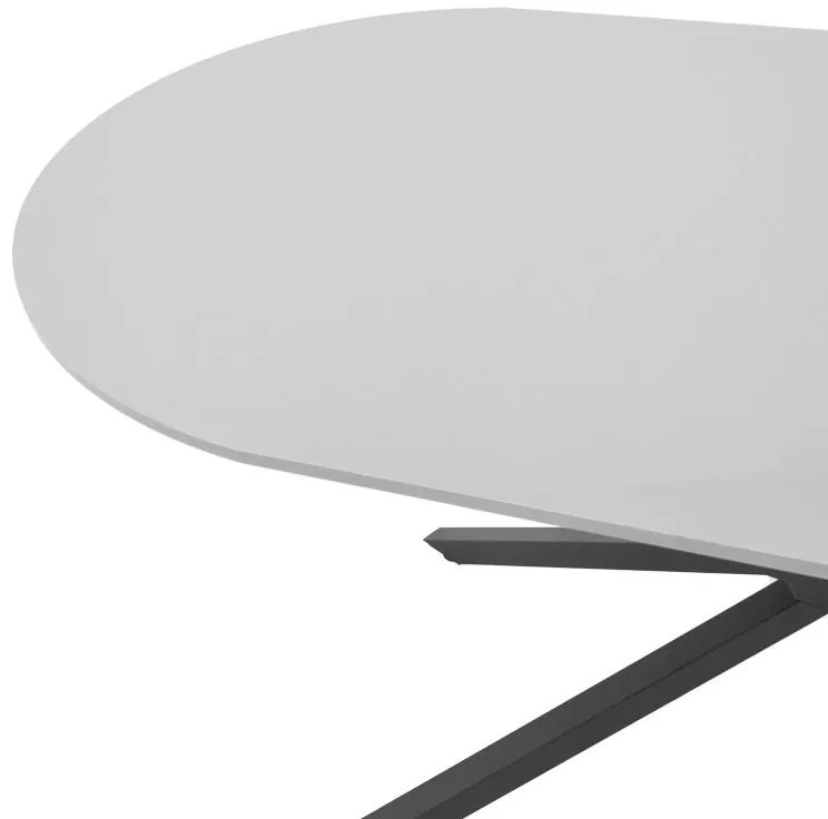 Τραπέζι Lerdion γκρι mdf-μαύρο μέταλλο 180x90x75εκ 180x90x75 εκ.