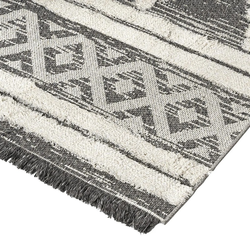 Χαλί βαμβακερό Morocotton 9235 150x220 Γκρι       Beauty Home