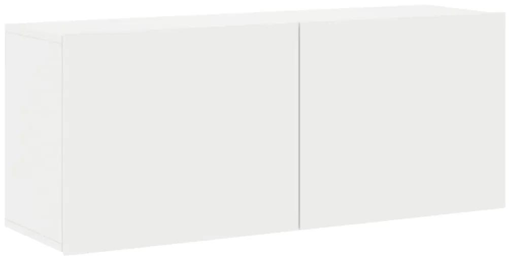 vidaXL Ντουλάπι Τοίχου Τηλεόρασης Λευκό 100 x 30 x 41 εκ.