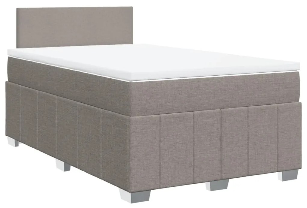 ΚΡΕΒΑΤΙ BOXSPRING ΜΕ ΣΤΡΩΜΑ TAUPE 120X190 ΕΚ. ΥΦΑΣΜΑΤΙΝΟ 3289304