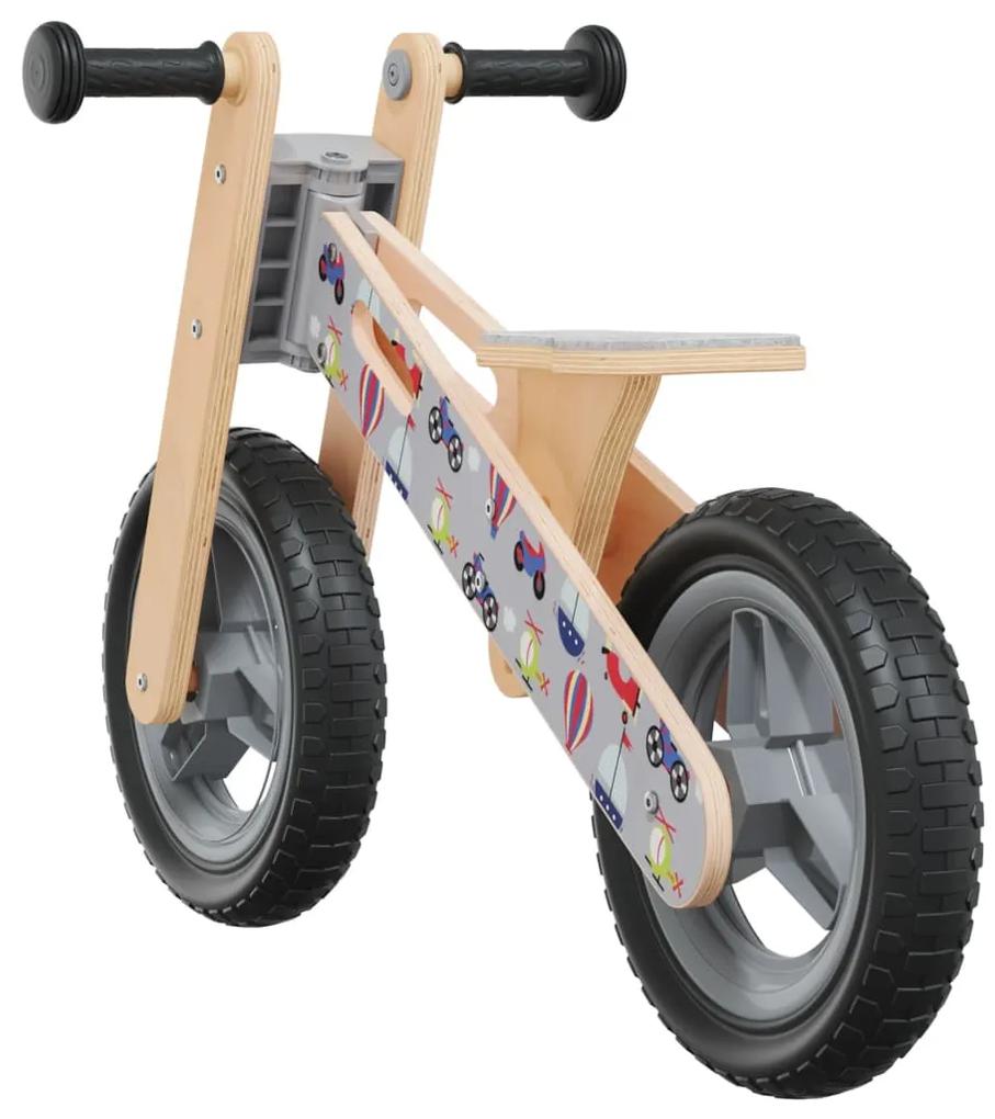 vidaXL Ποδήλατο Ισορροπίας για Παιδιά Γκρι Εκτύπωση