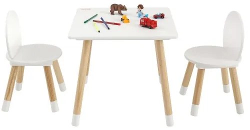 VEVOR Kids Table and 2 Chairs Set, Toddler Table and Chair Set, Children Multi-Activity Table for Art, Craft, Reading, Learning