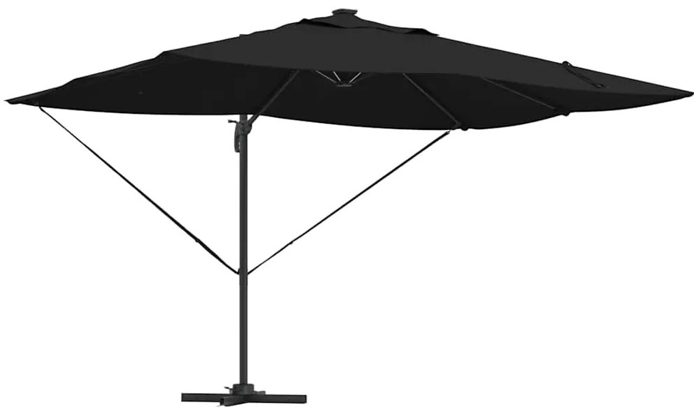 vidaXL Καναδέζικη Ρωμαϊκή Πέργολα Μαύρο 352 x 251 x 265 εκ.