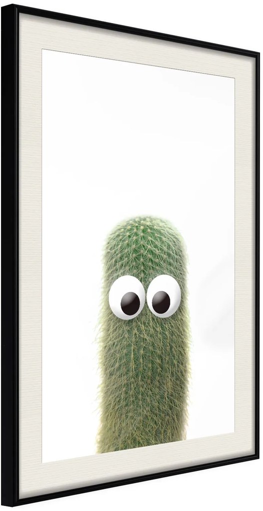 Αφίσα - Funny Cactus IV - 20x30 - Μαύρο - Με πασπαρτού