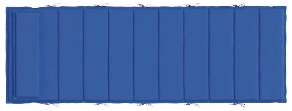Μαξιλάρι Ξαπλώστρας Μπλε Ρουά 180x60x3 εκ. από Ύφασμα Oxford - Μπλε
