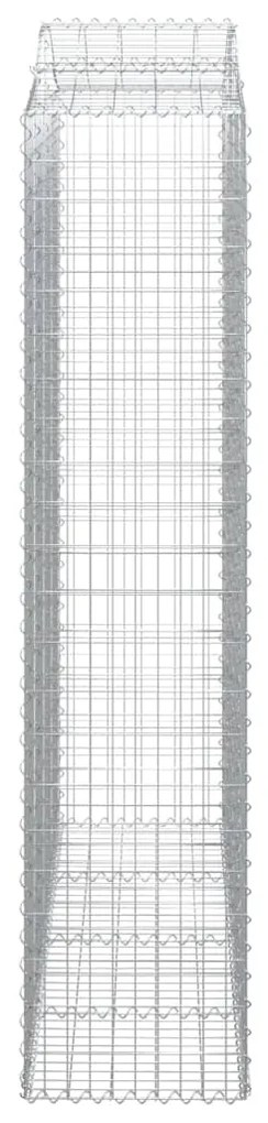 vidaXL Συρματοκιβώτιο Τοξωτό 200x50x220/240εκ. από Γαλβανισμένο Χάλυβα