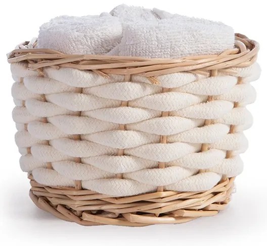 Καλαθάκι με Λαβέτες Σετ 5τμχ Borra Cream 5205495602363