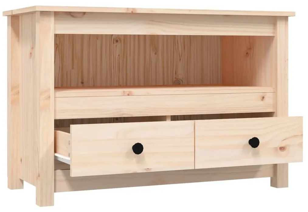 vidaXL Έπιπλο Τηλεόρασης 79 x 35 x 52 εκ. από Μασίφ Ξύλο Πεύκου