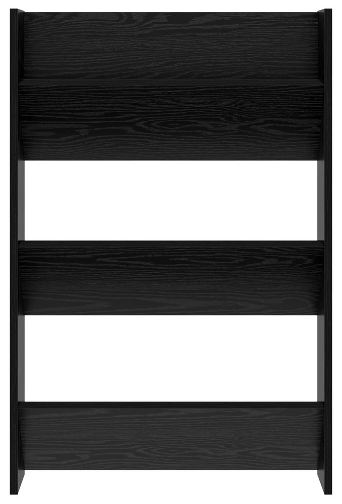 vidaXL Ντουλάπες παπουτσιών τοίχου 2 pcs Μαύρη δρυς 60 x 18 x 60 εκ