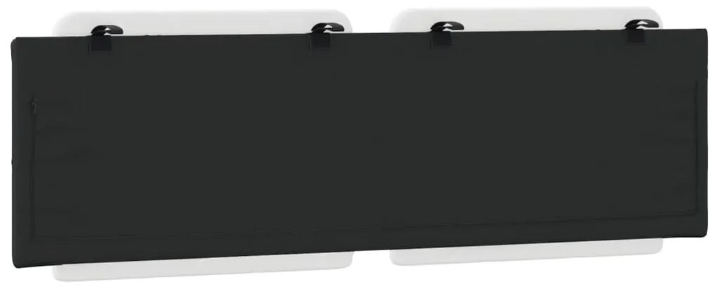 vidaXL Μαξιλάρι για Κεφαλάρι Zadar Λευκό και μαύρο 160εκ.από Συνθετικό Δέρμα