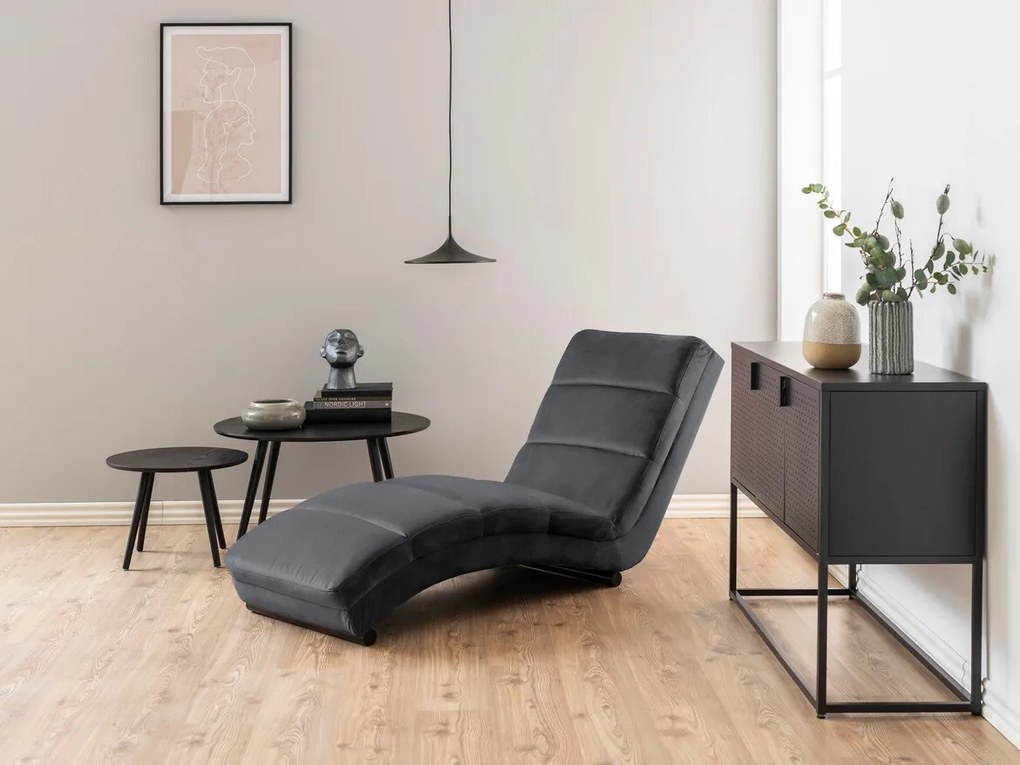Ανάκλινδρο Oakland 312, Γκρι, 82x60x170cm, Ταπισερί, Πόδια: Μεταλλικά
