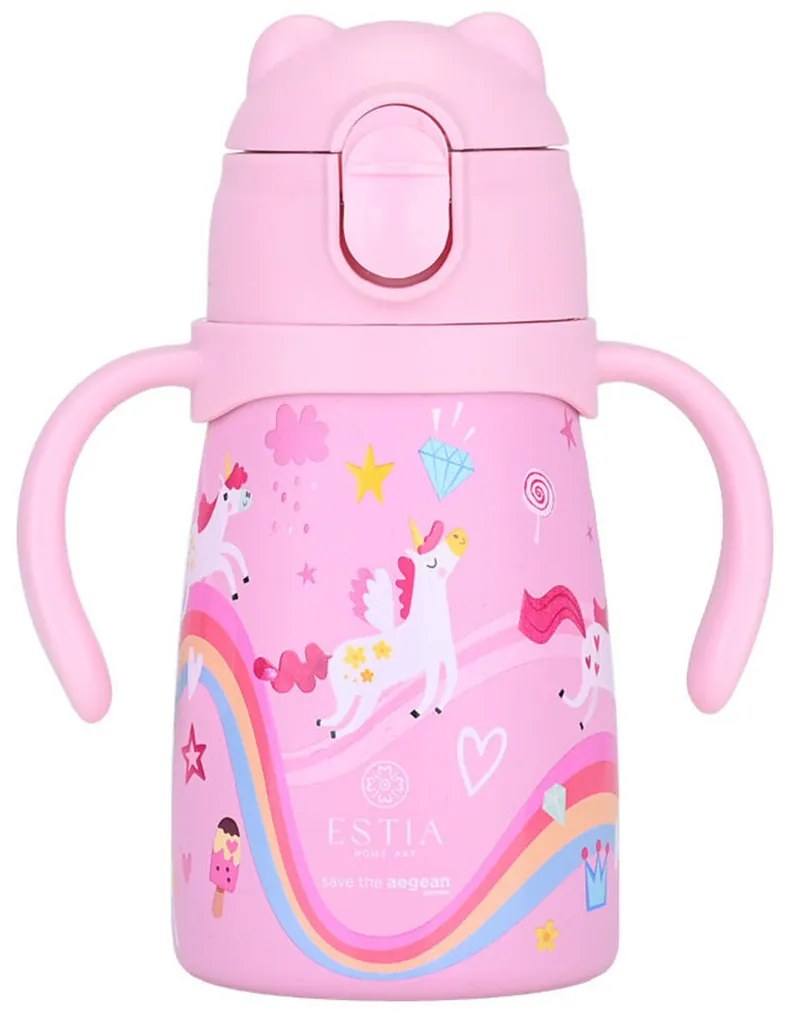 Παγούρι - Θερμός 300ml Με Καλαμάκι Estia Save The Aegean Rainbow Dreams 01-34221