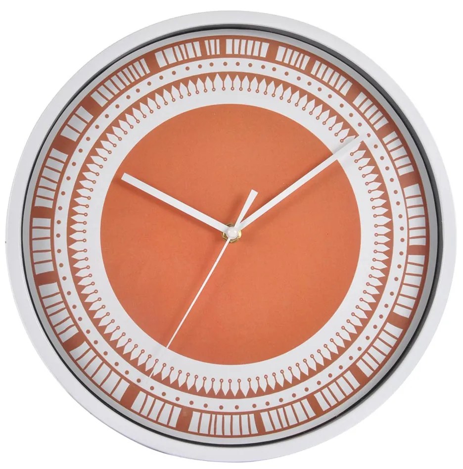 Ρολόι Τοίχου (Φ30) L-C Ethnic Folk Terracotta 6HOR005TC