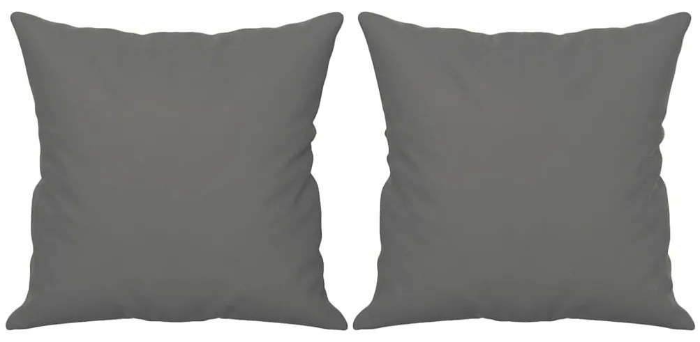 vidaXL Καναπές Διθέσιος Σκ. Γκρι 140 εκ. Ύφασμα Μικροϊνών με Μαξιλάρια