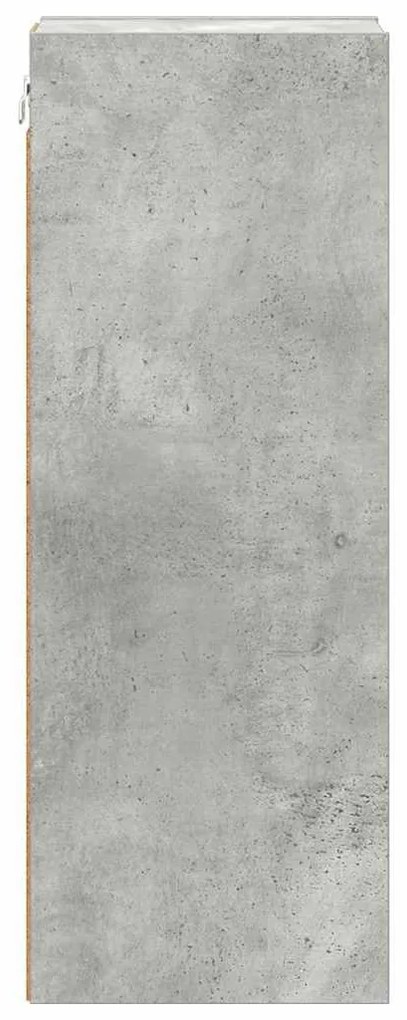 vidaXL Κρεμαστό ντουλάπι Σκυρόδεμα Γκρι 20 x 29,5 x 80 εκ.