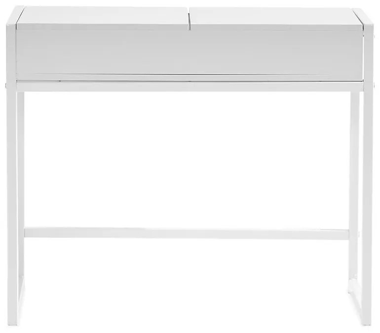 Τουαλέτα Springfield 125, Άσπρο, Καθρέφτης, 75x90x40cm