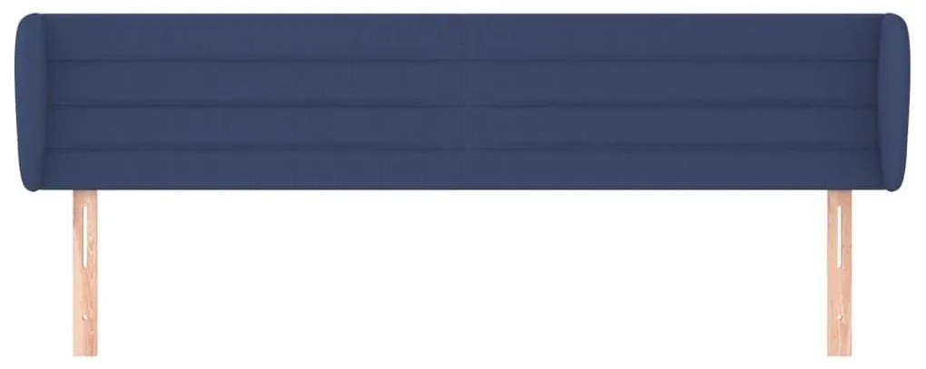 Κεφαλάρι με Πτερύγια Μπλε 163x23x78/88 εκ. Υφασμάτινο - Μπλε