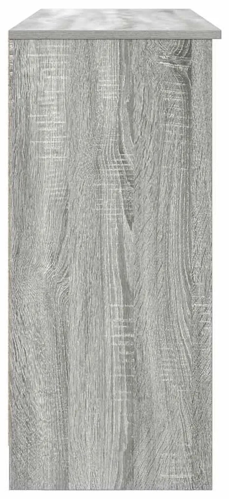 vidaXL Συρταριέρα με Συρτάρια Γκρι Sonoma 101x35x76 εκ. από Επεξ. Ξύλο