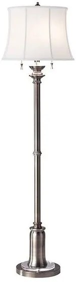 Επιδαπέδιο Φωτιστικό 2xE27  Λινό Αμπαζούρ  Stateroom Elstead Lighting-FE-STATEROOM-FL-AN-Νίκελ Ματ FE-STATEROOM-FL-AN
