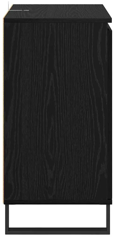 vidaXL Πλαϊνό γραφείο Μαύρη Οξυά 60 x 35 x 70 cm Επεξεργασμένο ξύλο