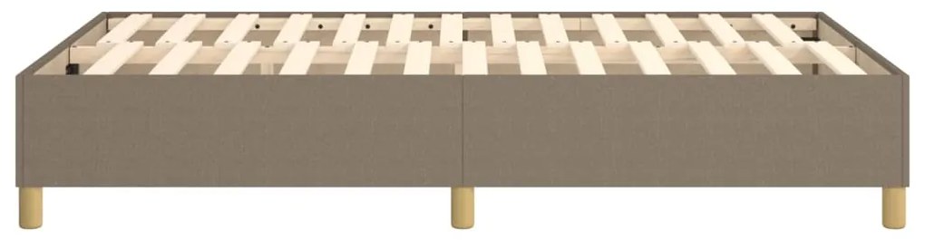 vidaXL Σκελετός Κρεβατιού Χωρίς Στρώμα Taupe 120x200 εκ. Υφασμάτινο