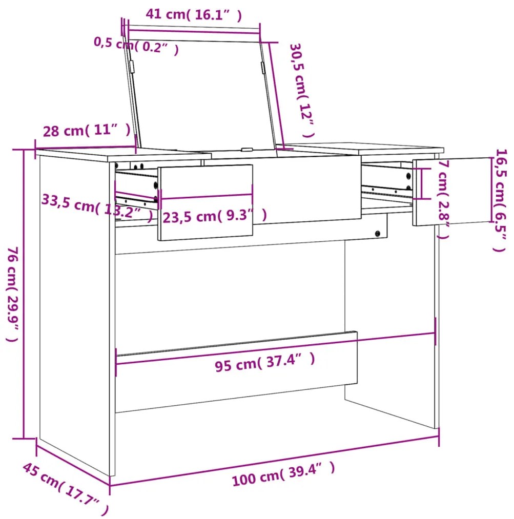 ΜΠΟΥΝΤΟΥΑΡ ΜΕ ΚΑΘΡΕΦΤΗ ΓΚΡΙ SONOMA 100X45X76 ΕΚ. 840700