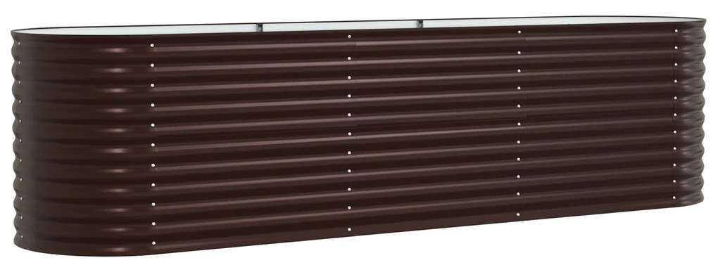 vidaXL Κρεβάτι για Κήπο Αναρτημένο Καφέ 320x80x81 εκ από Γαλβανισμένο Ατσάλι