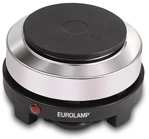 Eurolamp Ηλεκτρική Εστία Μονή 500 Watt Με Θερμοστάτη Και 5 Ταχύτητες Ανοξείδωτο 300-70035