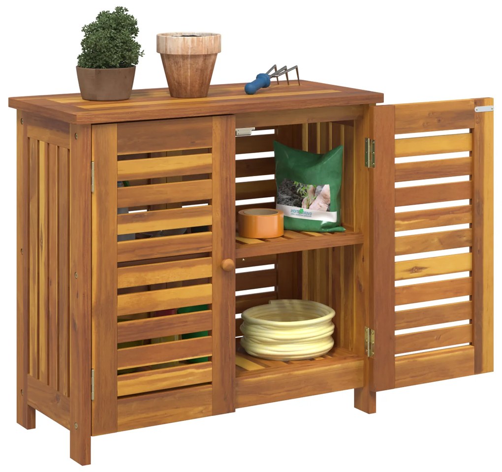 vidaXL Ντουλάπι Κήπου Καστανό 78 x 36.5 x 78cm Καμπούντα ξύλο ακακίας