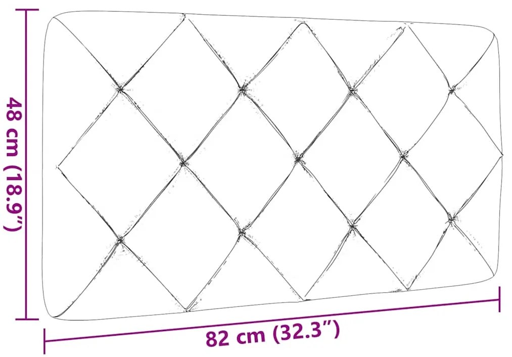 Μαξιλάρι για Κεφαλάρι Taupe 80 εκ. Υφασμάτινο - Μπεζ-Γκρι