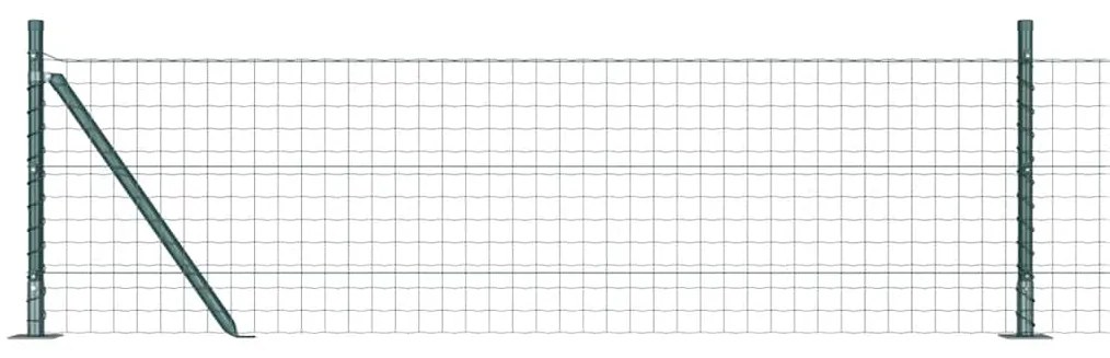 vidaXL Τεντώτο με στήριγμα Πράσινο 0,4 x 10 μ Χάλυβας και PVC