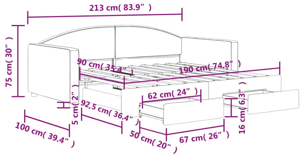 ΚΑΝΑΠΕΣ ΚΡΕΒΑΤΙ ΣΥΡΟΜΕΝΟΣ ΣΚΟΥΡΟ ΓΚΡΙ 90X190 ΕΚ ΎΦΑΣΜΑ ΣΥΡΤΑΡΙΑ 3197235