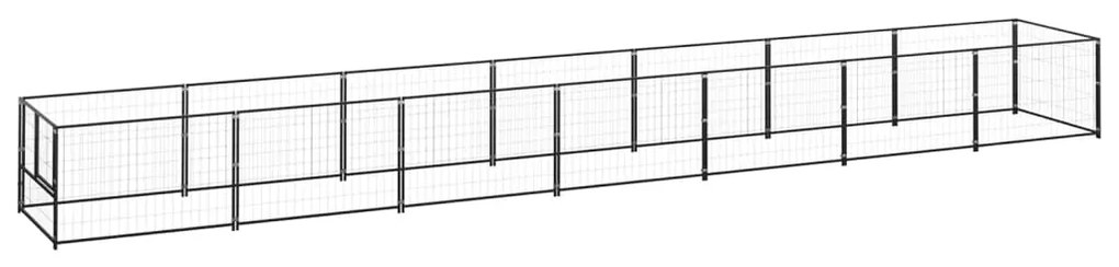 Σπιτάκι Σκύλου Μαύρο 7 μ² Ατσάλινο